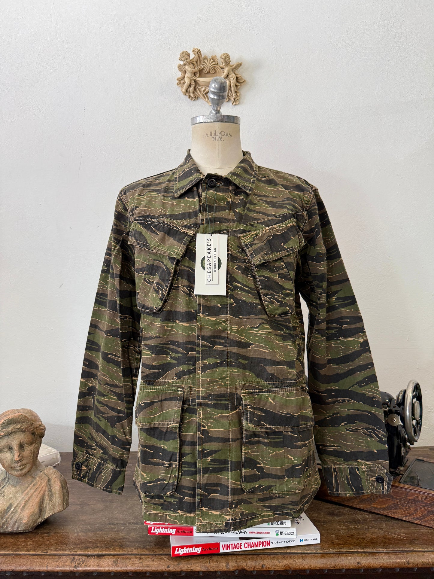 Jungle Jacket Tiger Us Army Rip Stop - Chesapeakes “L”