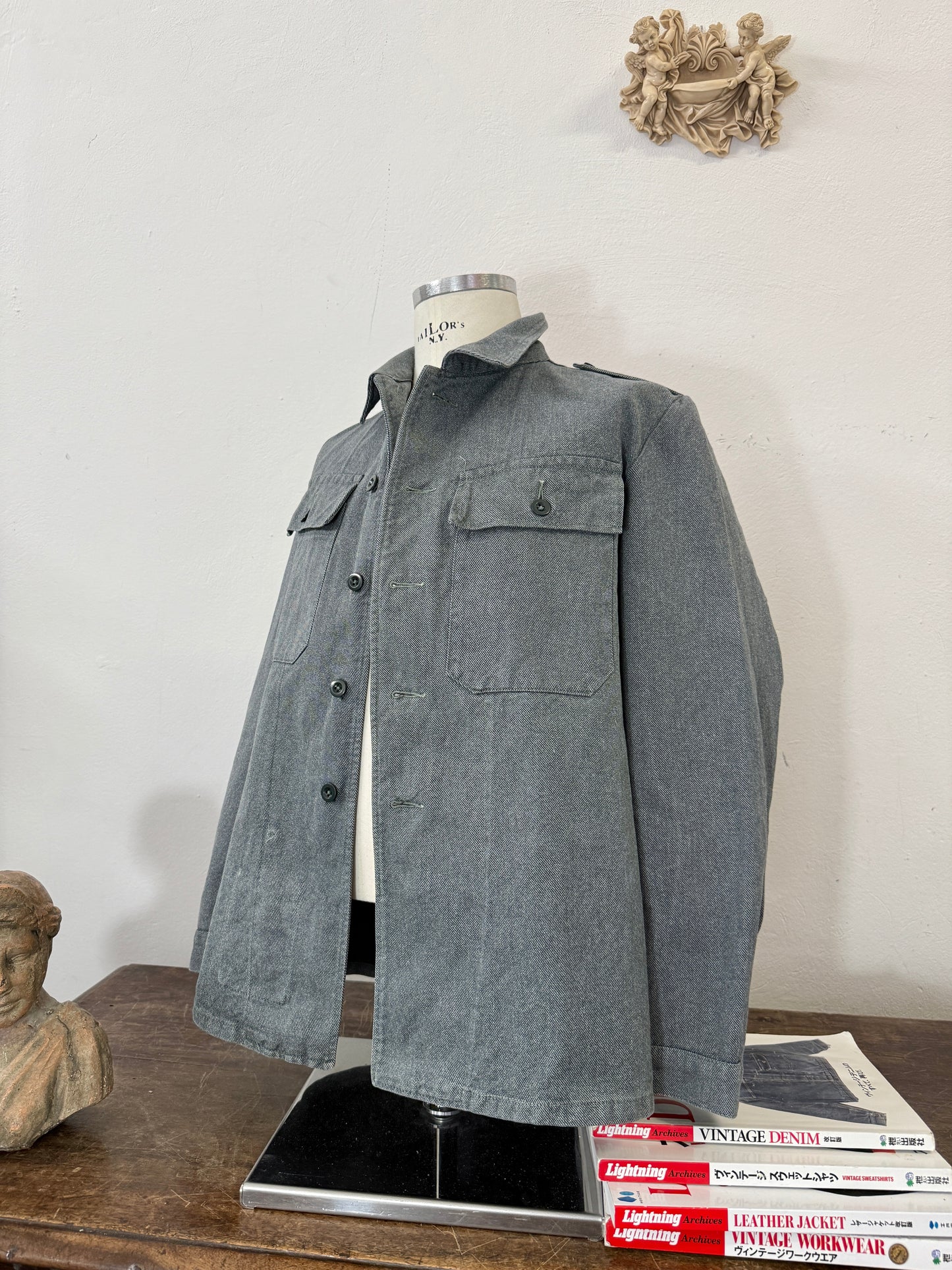 Vintage Selvedge Swiss Army Jacket “L”