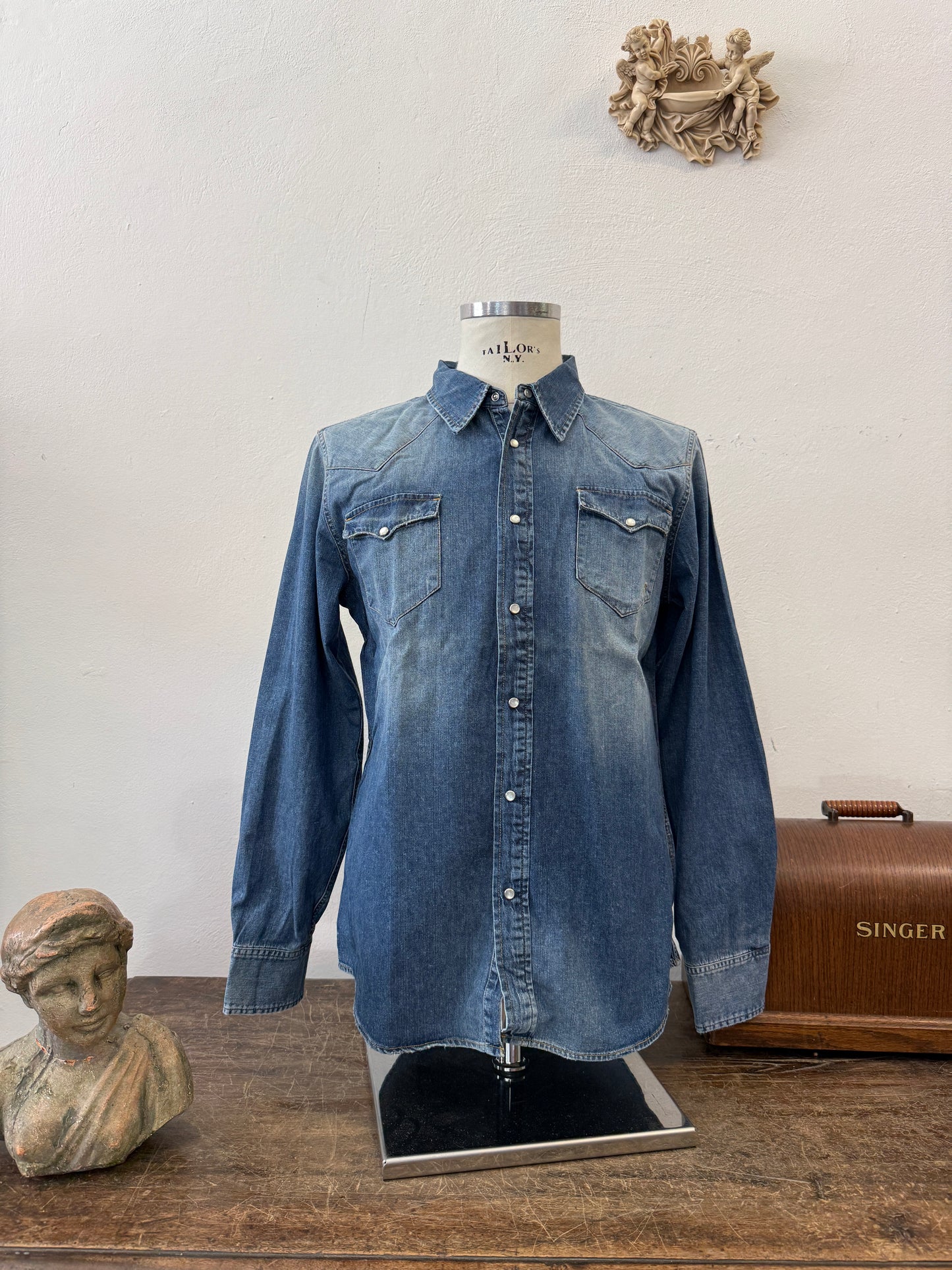 Western “Jeckerson” Denim Shirt - S, M, L
