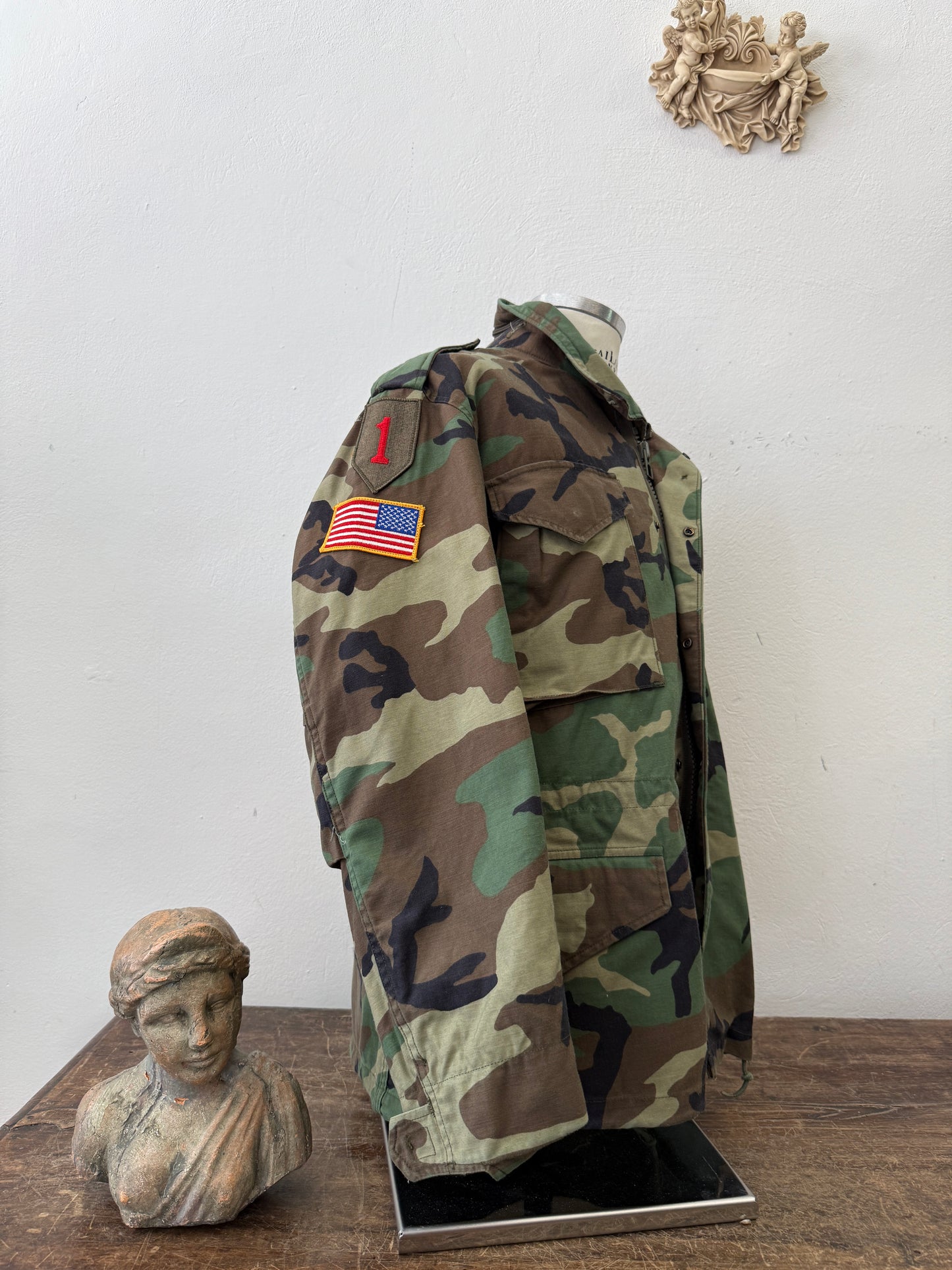 Vintage Woodland Field Jacket M65 Us Army “M/L”