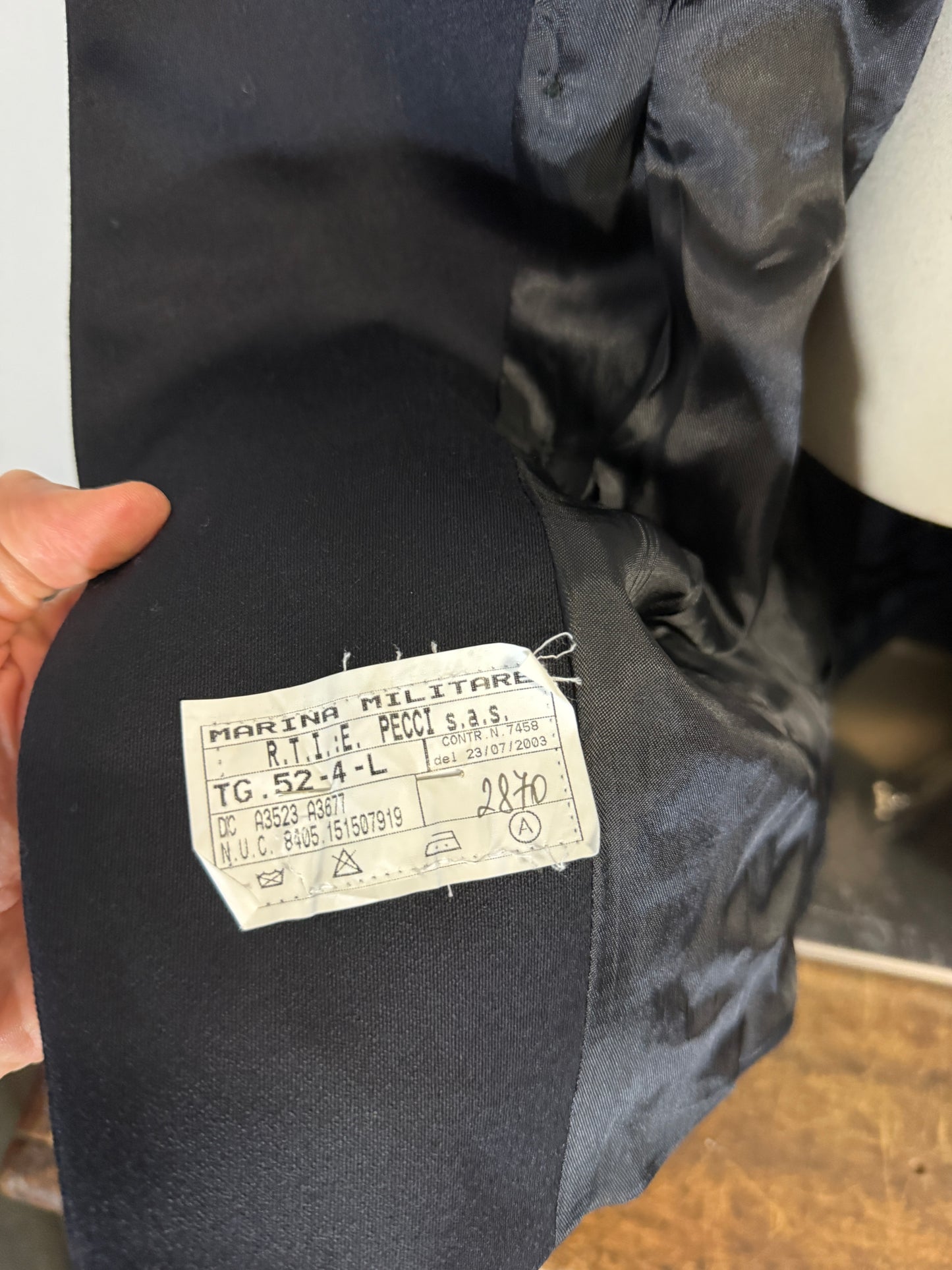 Vintage 00’s Italian Navy Double Breasted Jacket “L/XL”