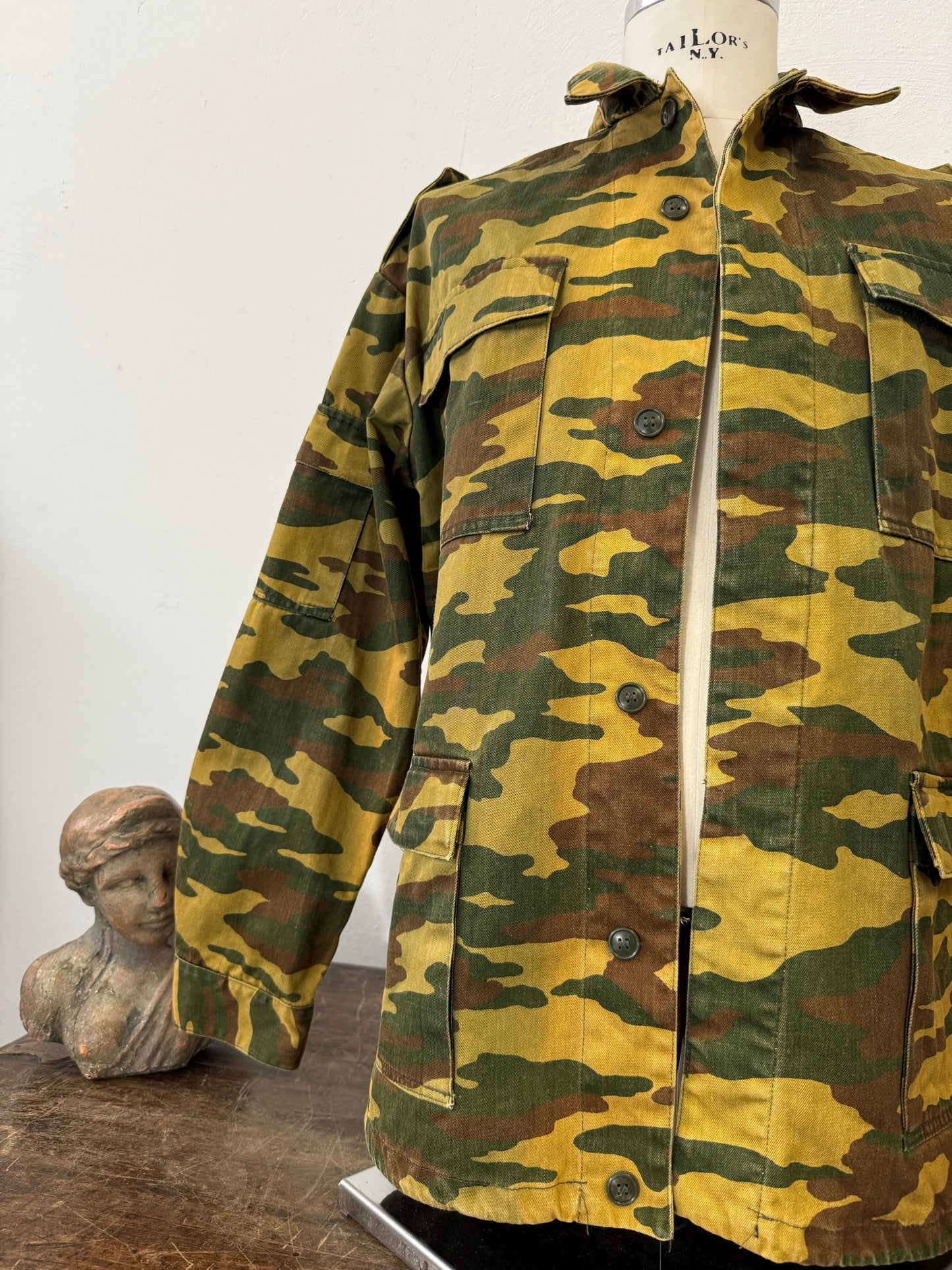 Vintage Camo Military Jacket “L/XL”