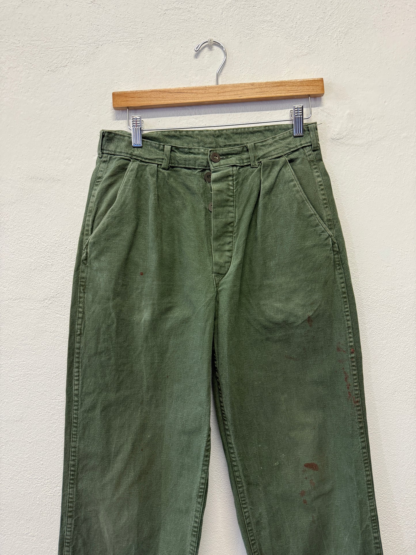 Vintage Swedish Army Fatigue Pants “W28”
