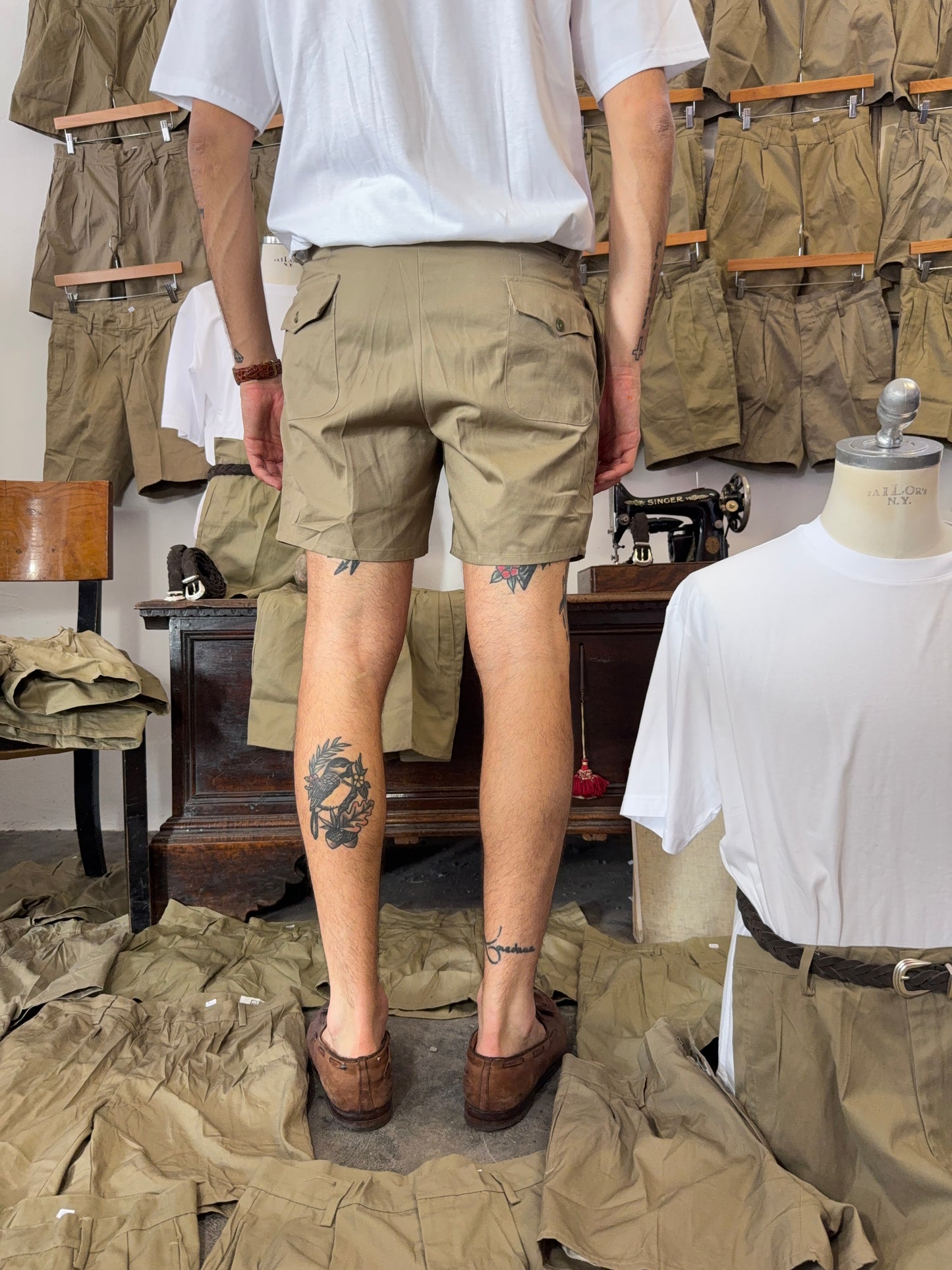 Vintage Italian Army Shorts