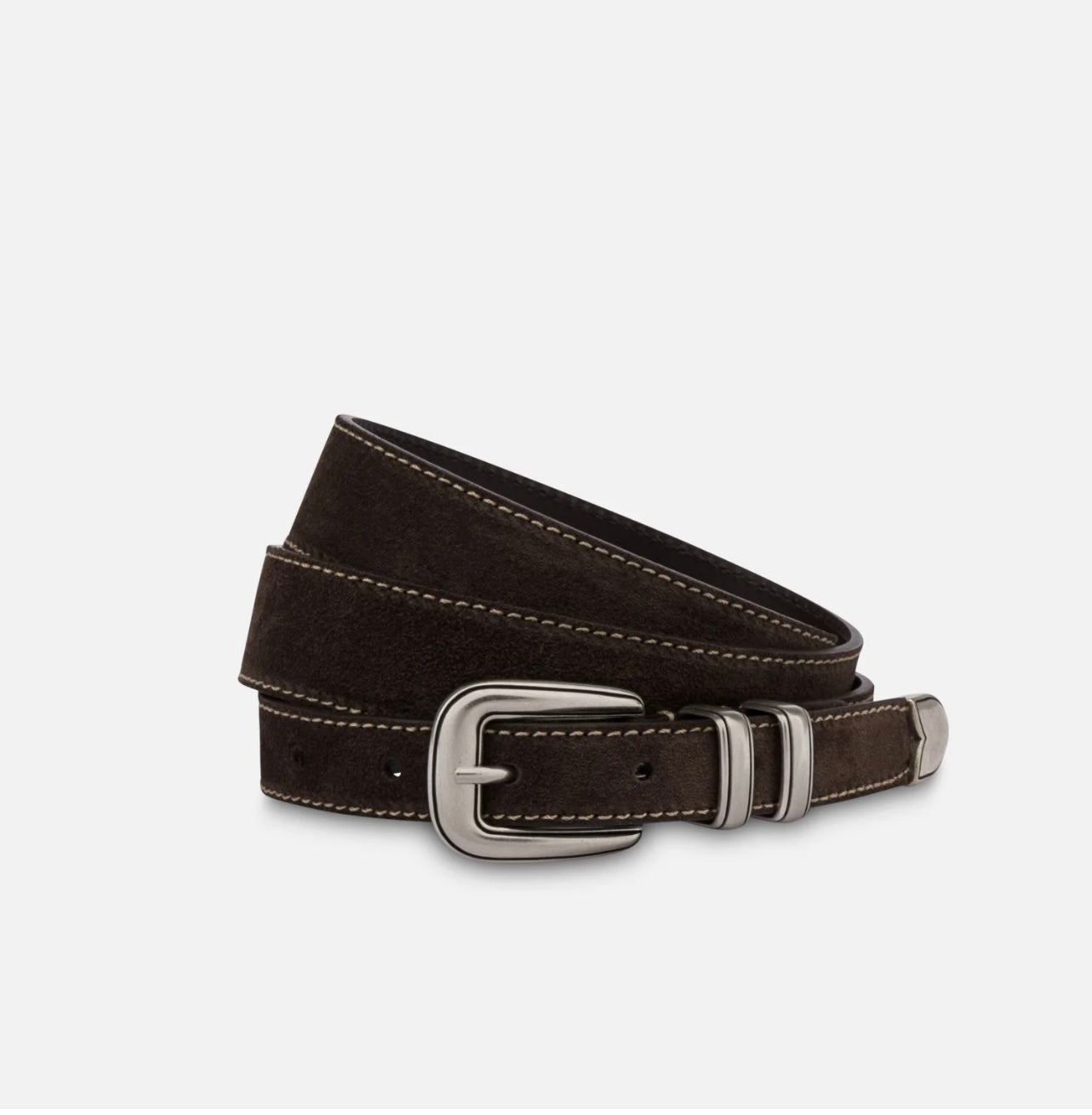 Tom Dark Brown Suede Belt