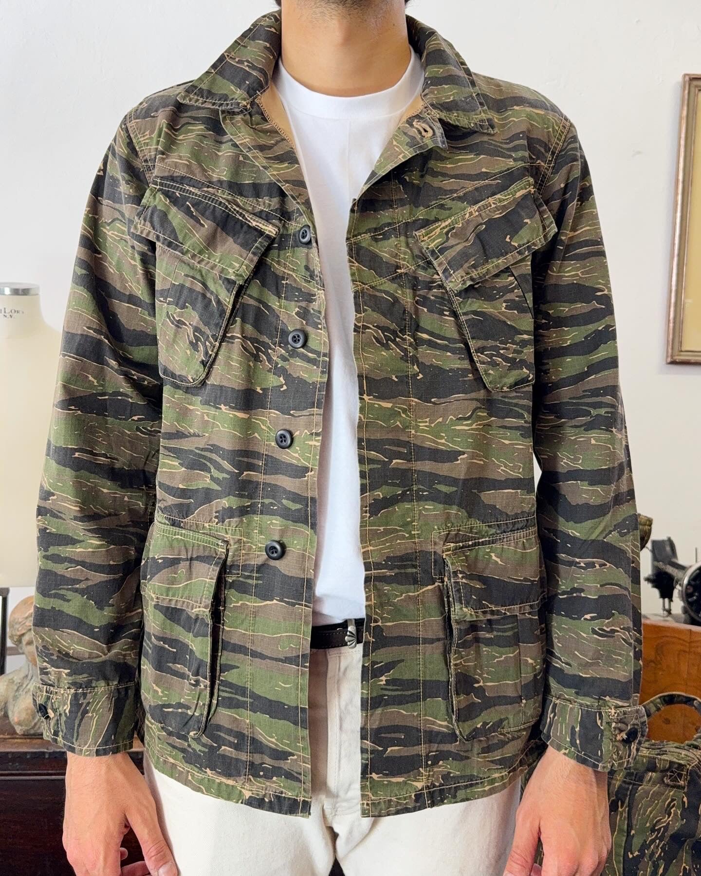 Jungle Jacket Tiger Us Army Rip Stop - Chesapeakes “L”