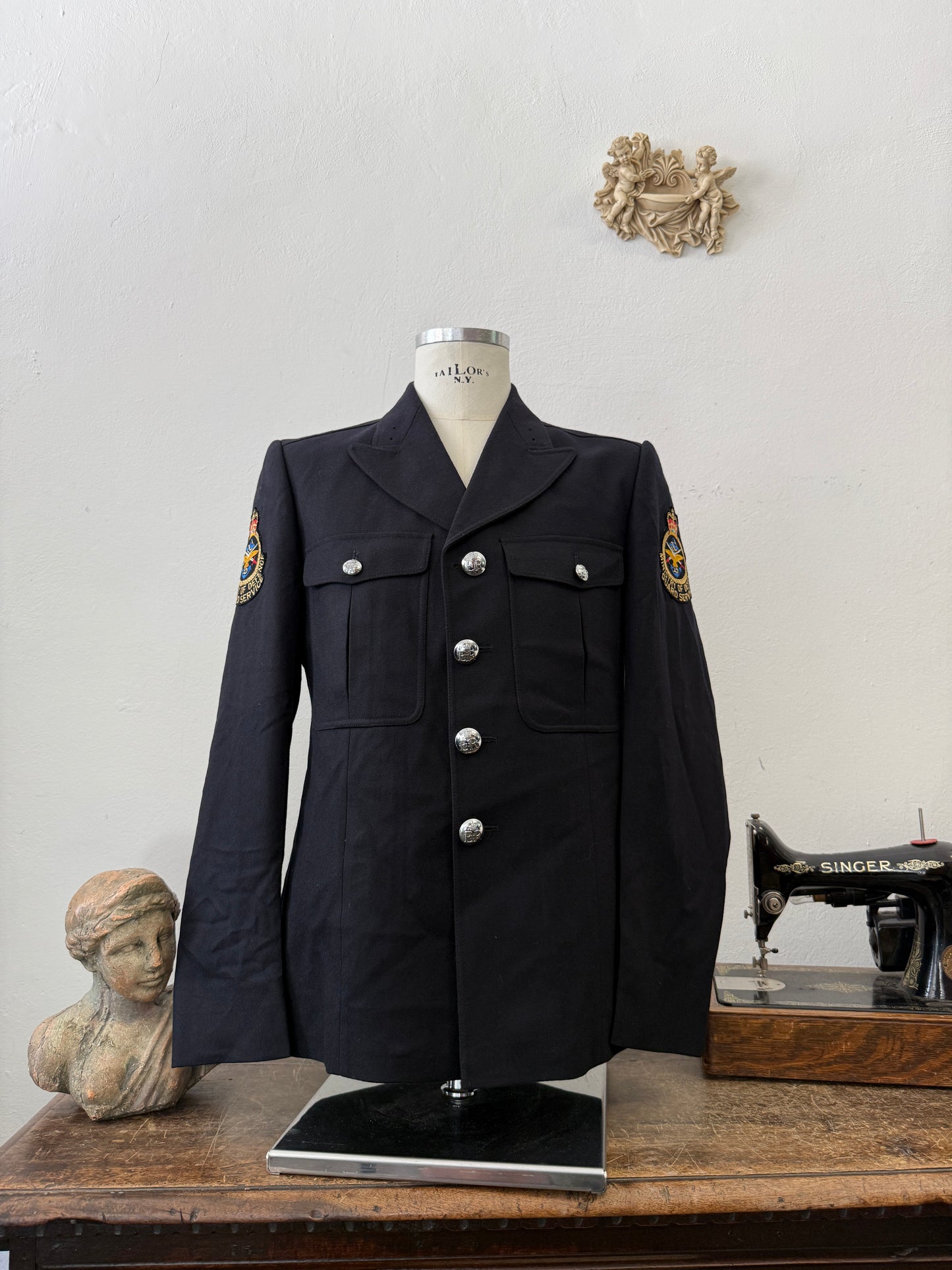 Vintage Ministry of Defence Guard Service Uniform Jacket – 1990s UK “L”