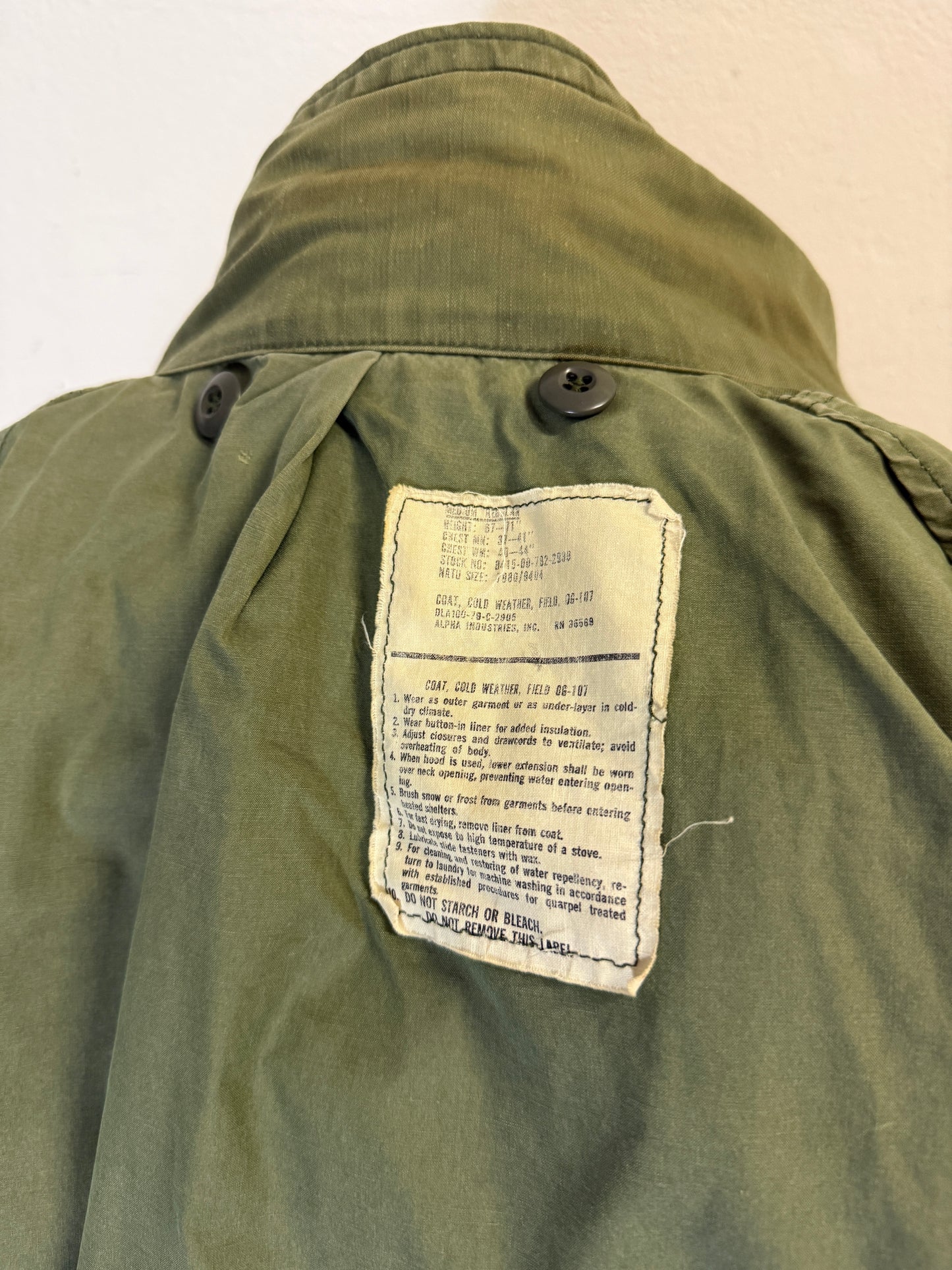 Vintage Field Jacket M65 Us Army “L”