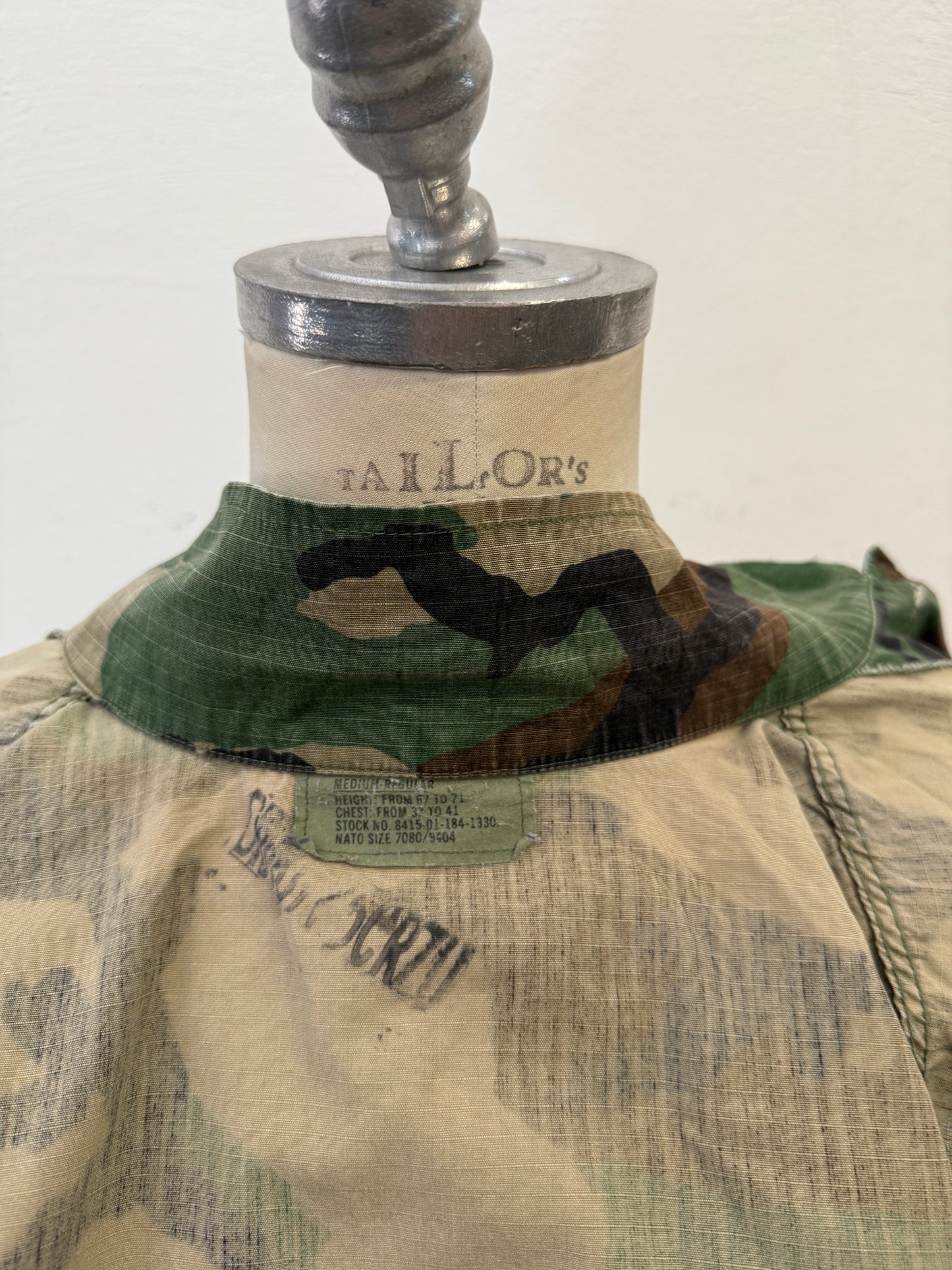 Vintage Woodland Jacket Rip Stop Us Army “L”