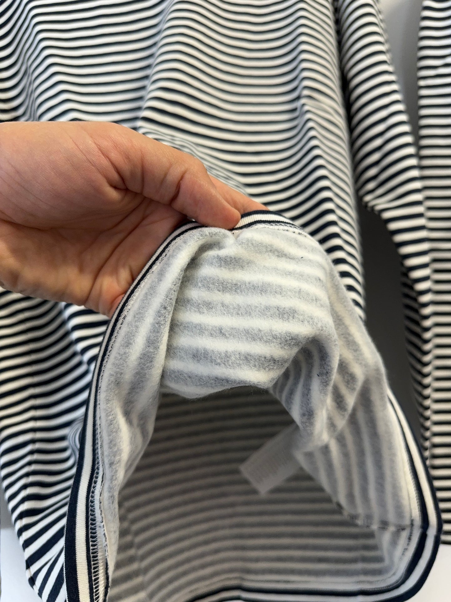 Russian Navy Cotton Fleece Long Sleeve T-Shirt