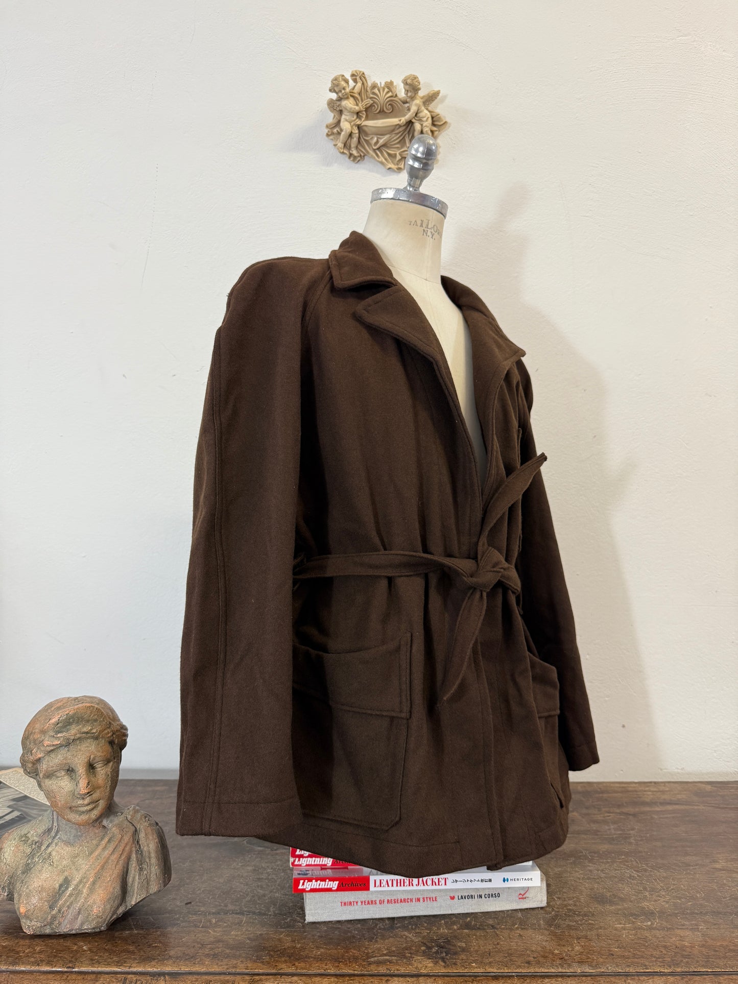 Vintage Italian Navy Wool Jacket “L/XL”
