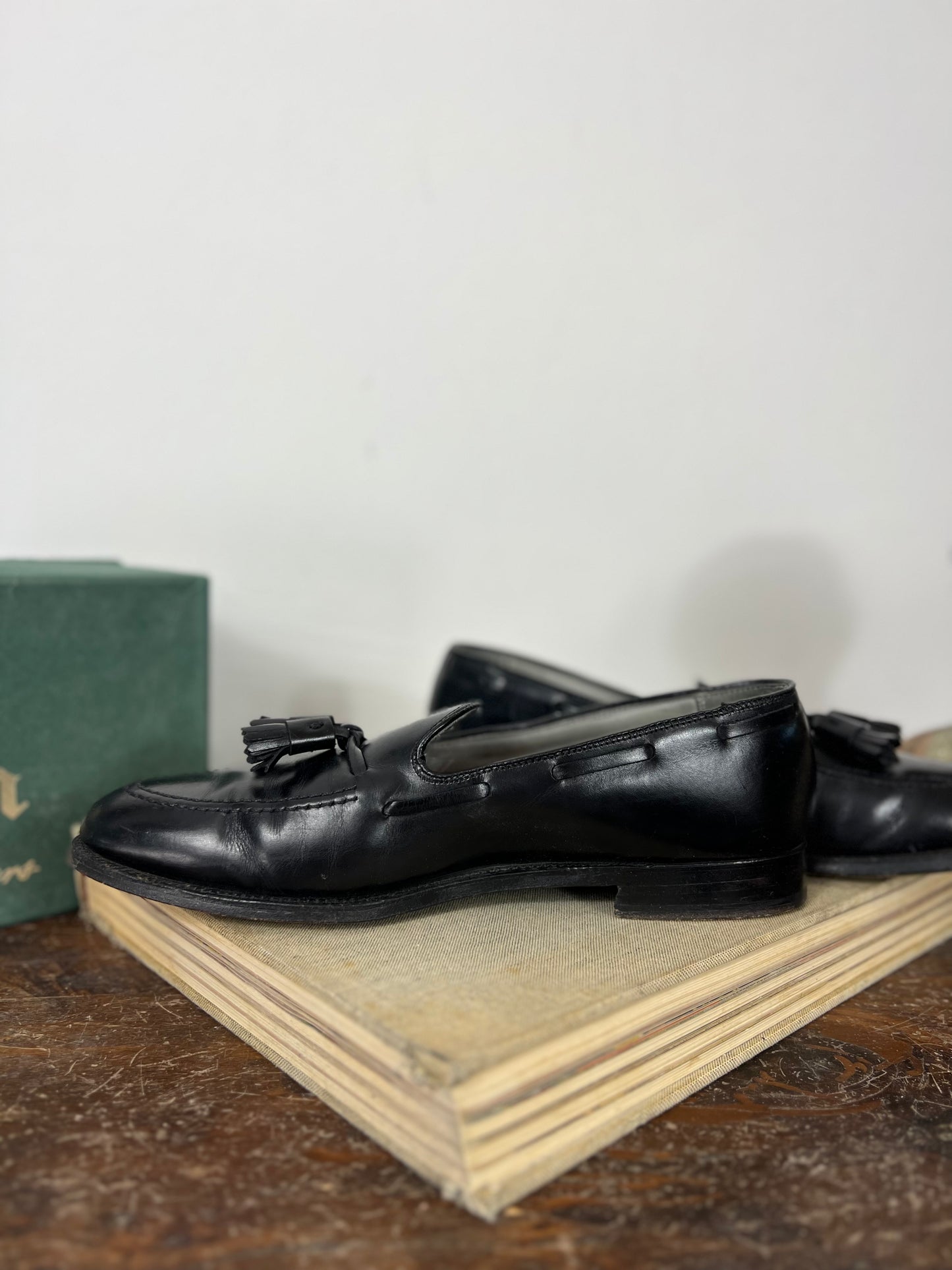 Mocassin Vintage Alden 660 Tassel - Cuir de veau noir « 44,5 EU »