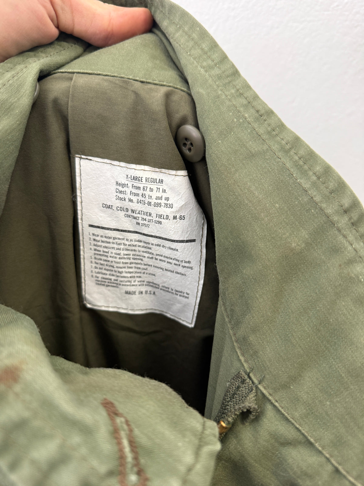 Vintage Field Jacket M65 Us Army “XXL”