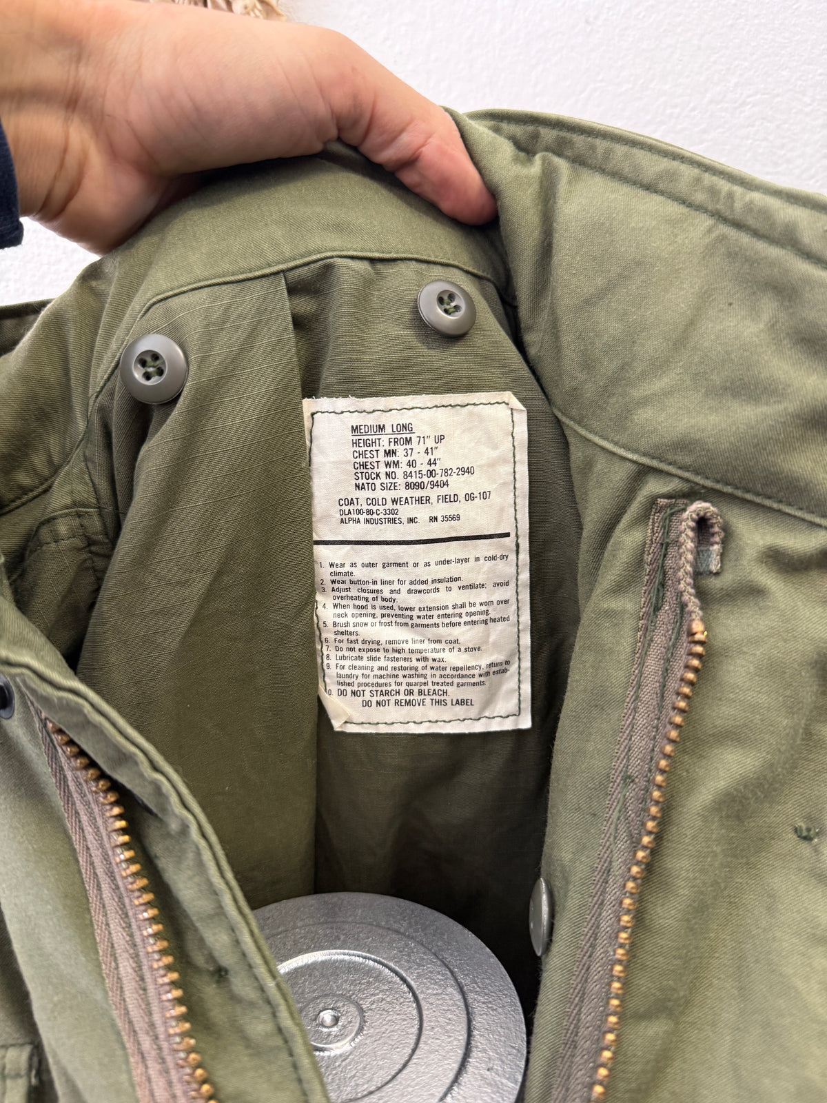 Vintage Field Jacket M65 Us Army “L/XL”