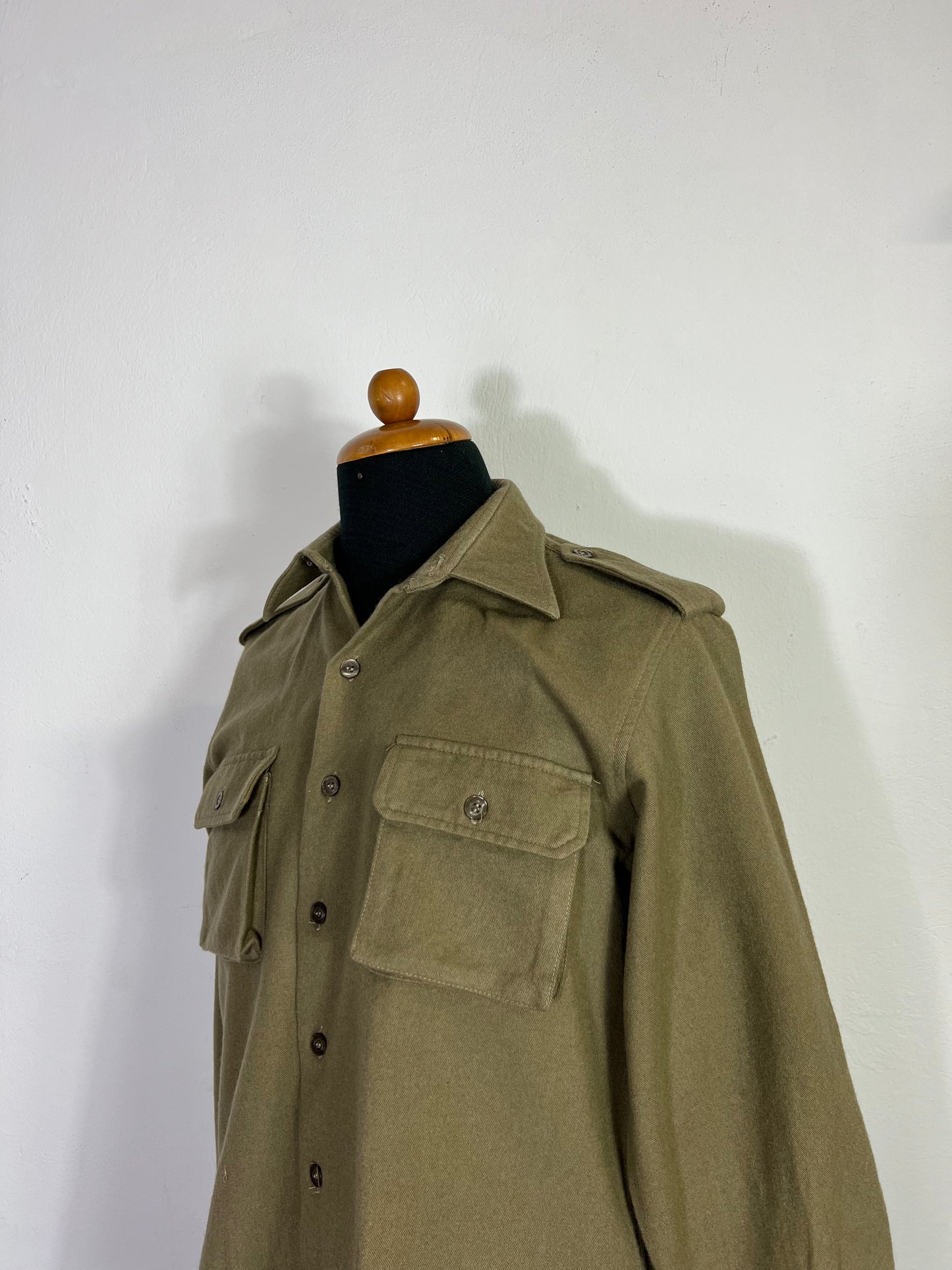 Vintage Italian Army Flannel Shirt “S”
