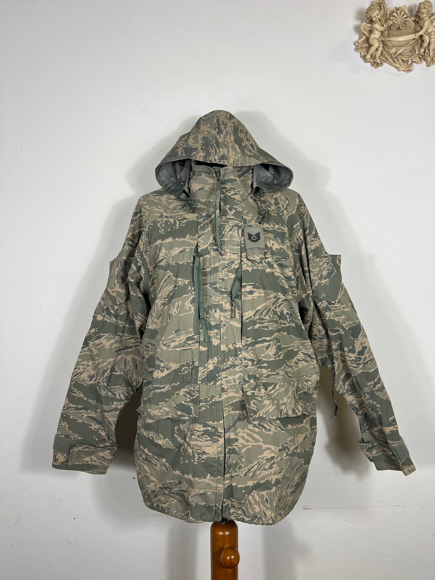 Parka Tout Usage Camouflage Environnemental Apec Air Force Tiger Tripe « L/XL »