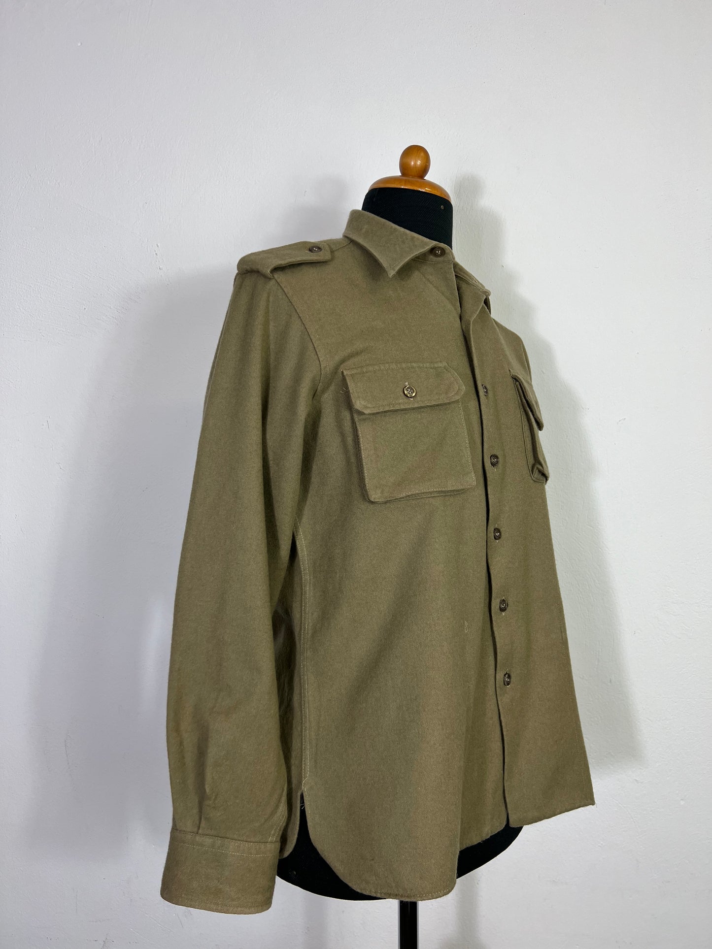 Vintage Italian Army Flannel Shirt “S”