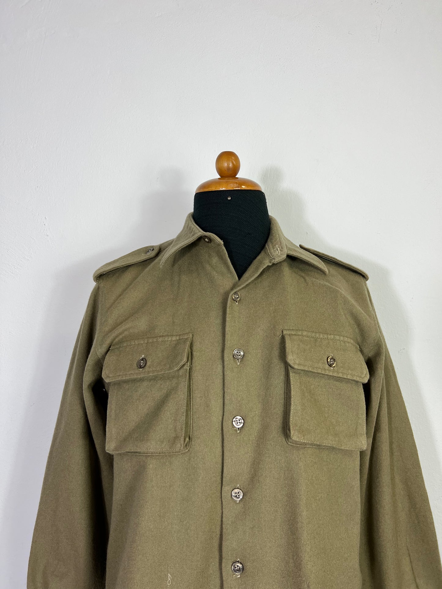 Vintage Italian Army Flannel Shirt “S”