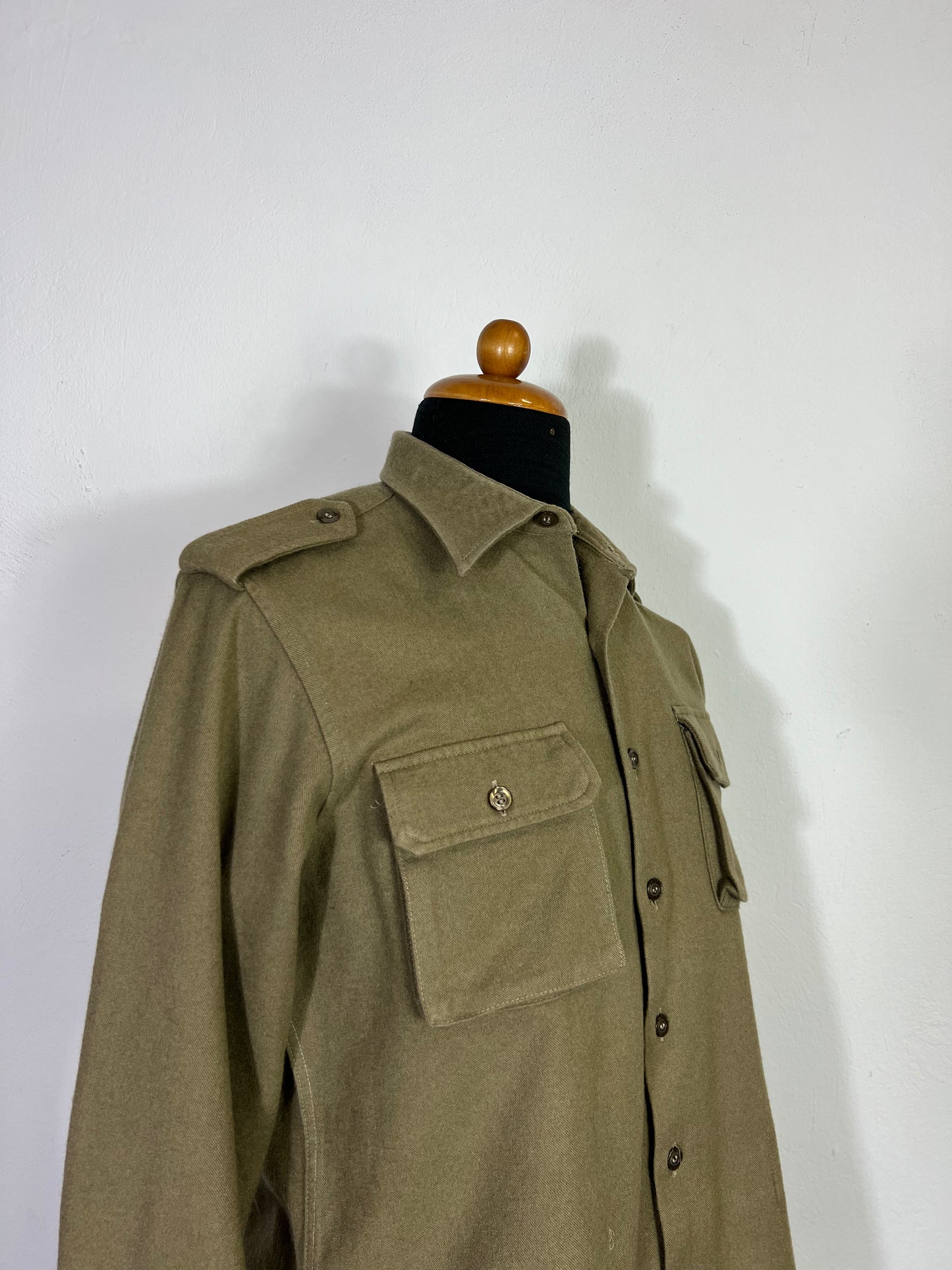 Vintage Italian Army Flannel Shirt “S”