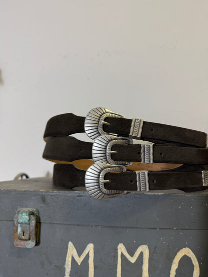 Western Suede Belt - Mancini 1979 x Mister Archive®
