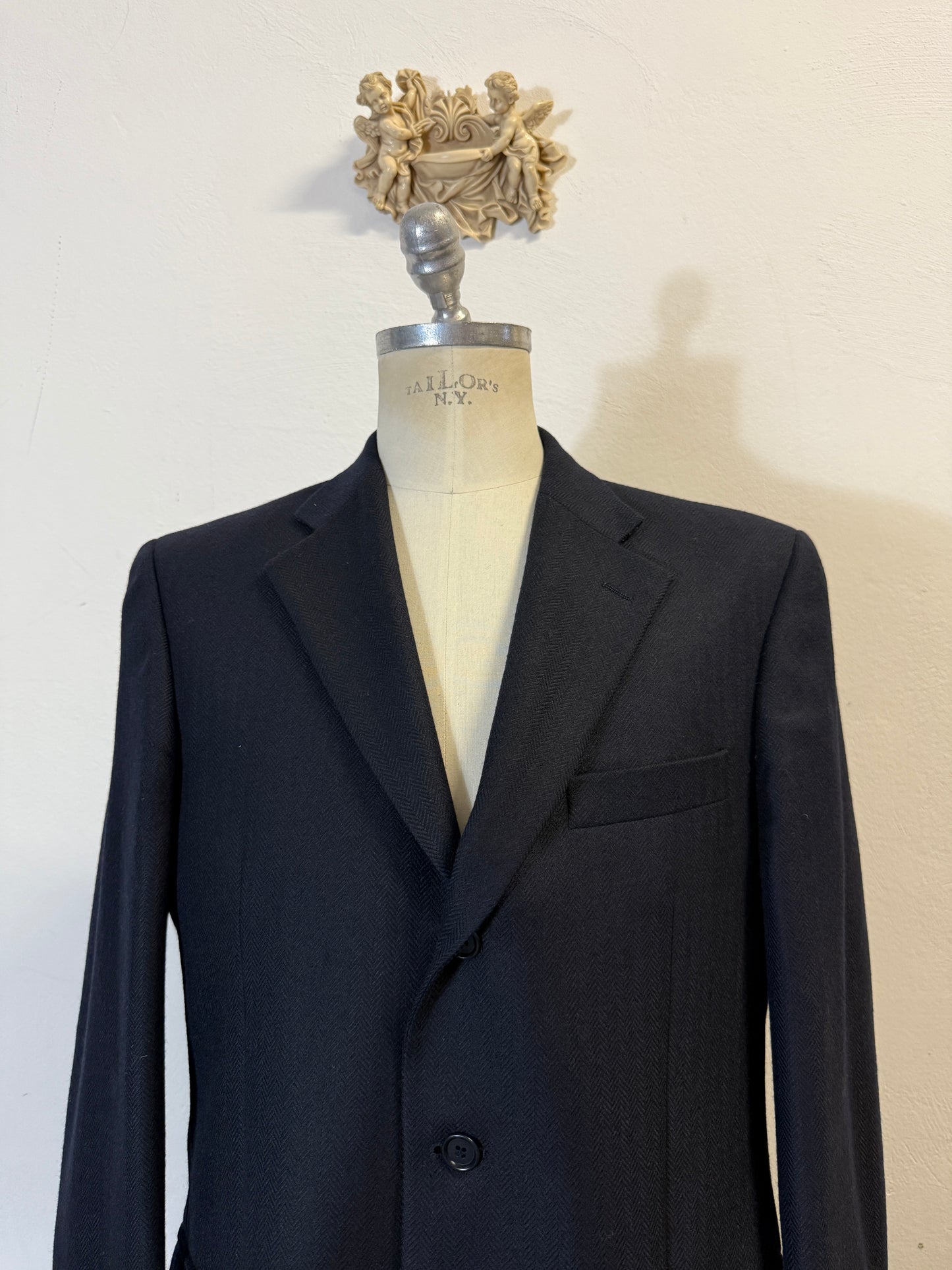Vintage Wool Blazer Blu Navy “L”