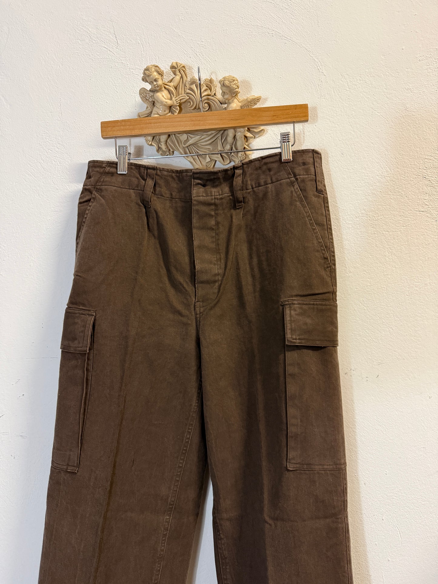 Vintage 80’s German Army Moleskin Cargo Pants “W33”