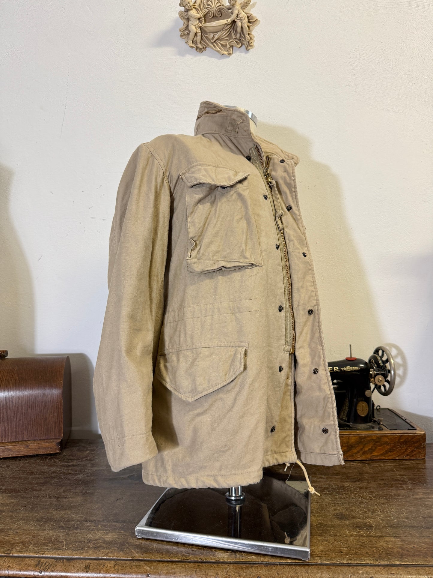 Vintage Khaki Field Jacket M65 Us Army  “M”