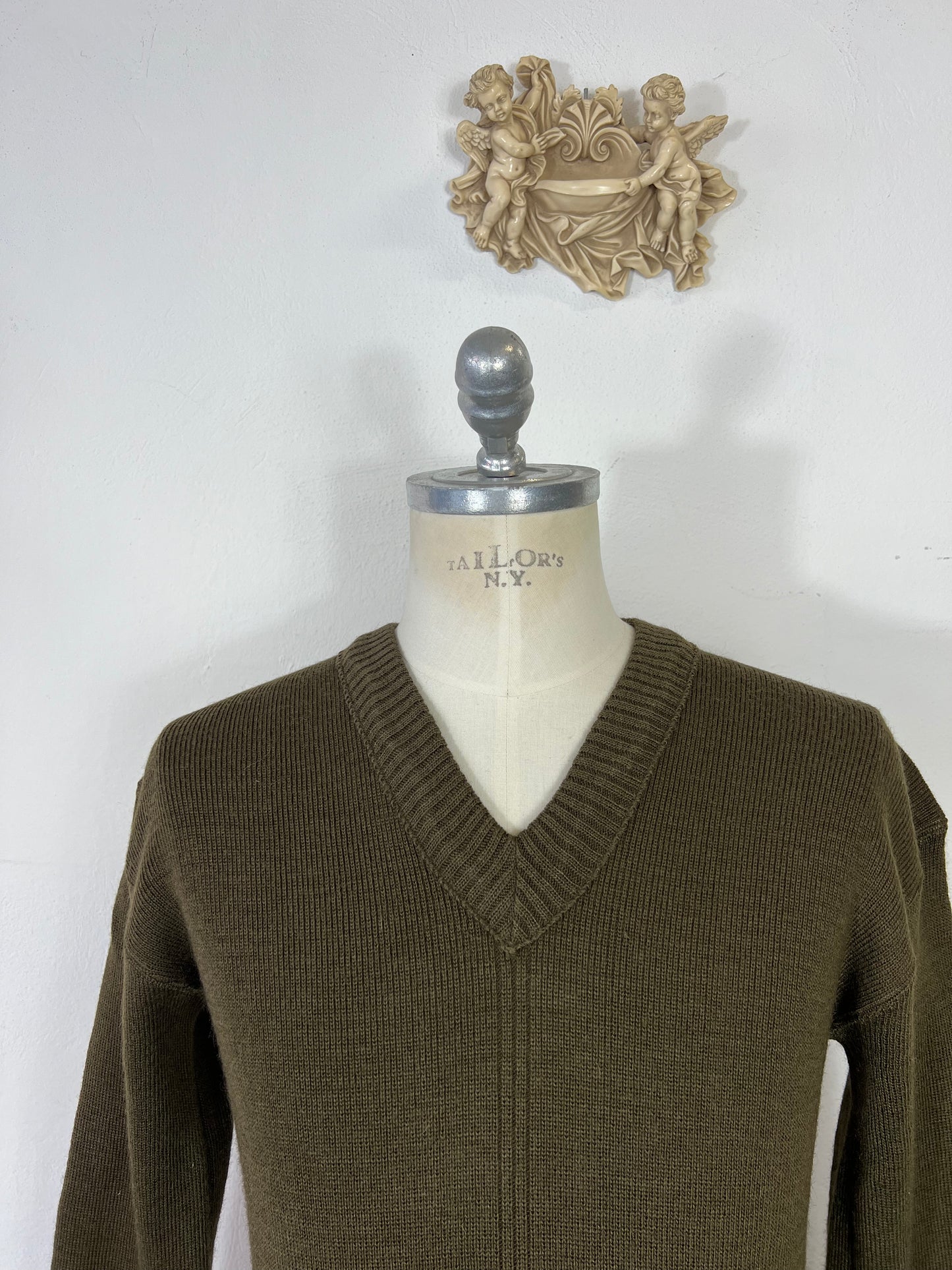 Vintage 50's French Army Wool Sweater