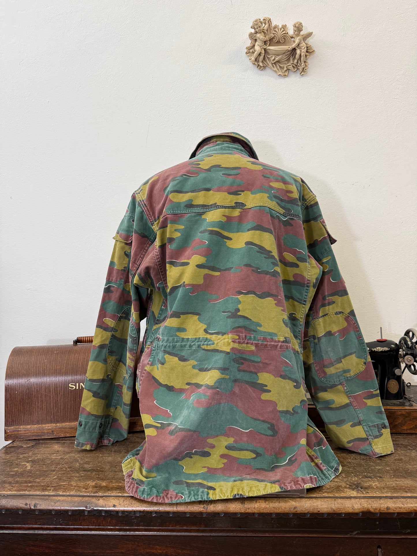 Vintage Belgian Army Camo Jacket “XXL”