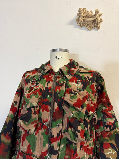 Vintage Swiss Army Camo Jacket M70 “XL”