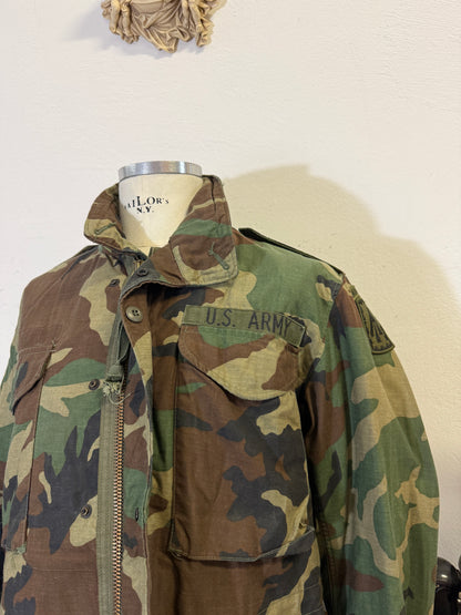 Vintage Woodland Field Jacket M65 Us Army “L”