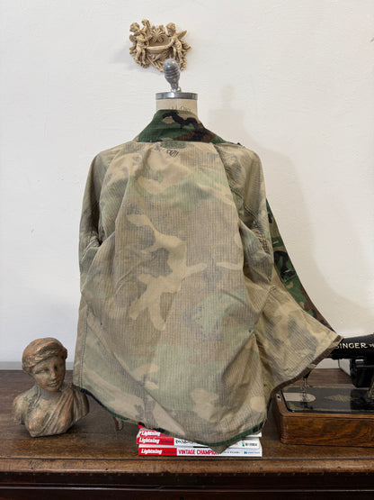 Vintage Woodland Jacket Rip Stop Us Army “L”