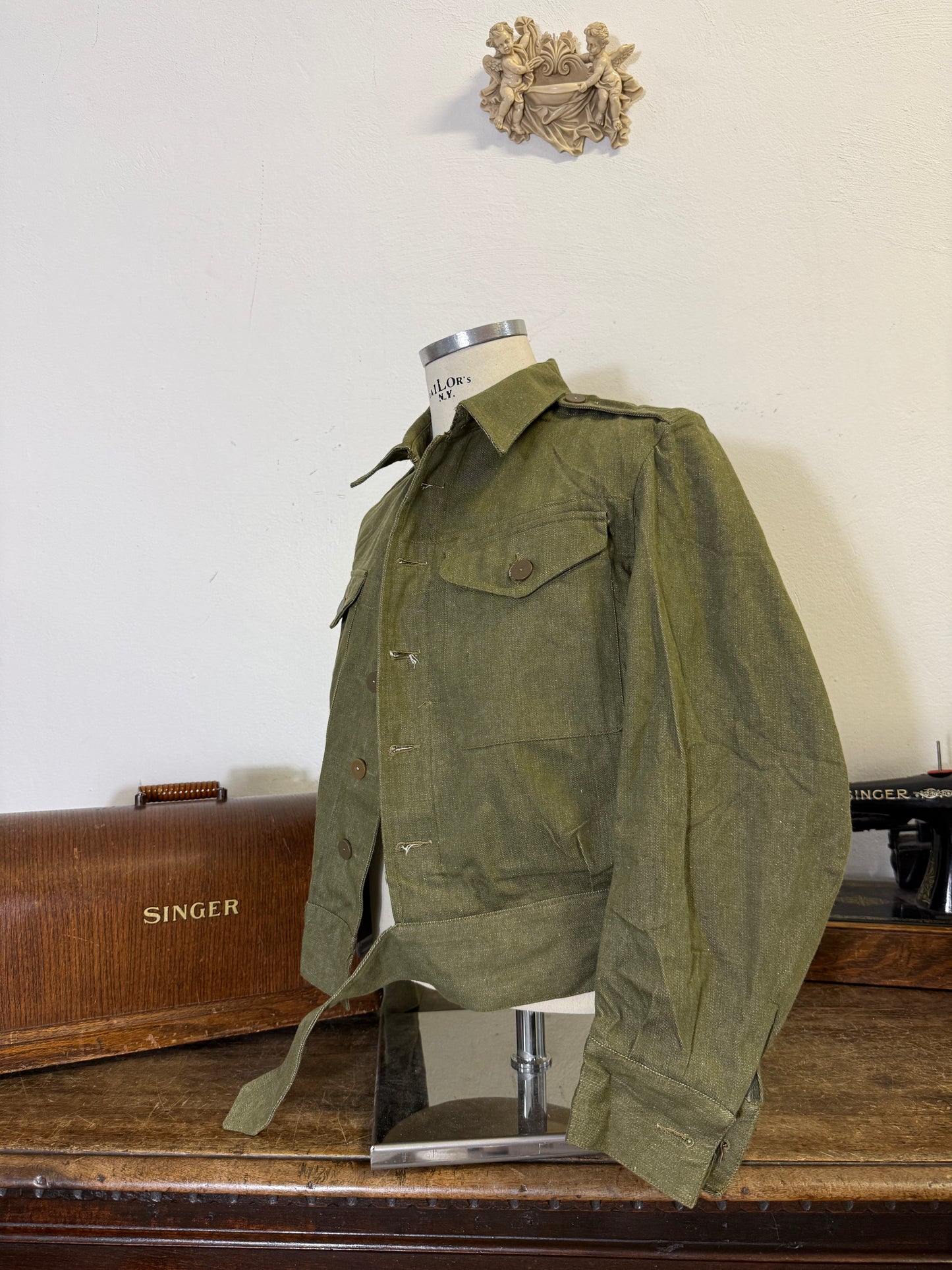 Vintage 50’s Selvedge British Army Jacket “S”