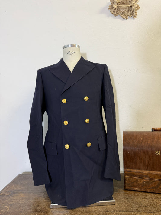 Vintage 00’s Italian Navy Double Breasted Jacket “M”