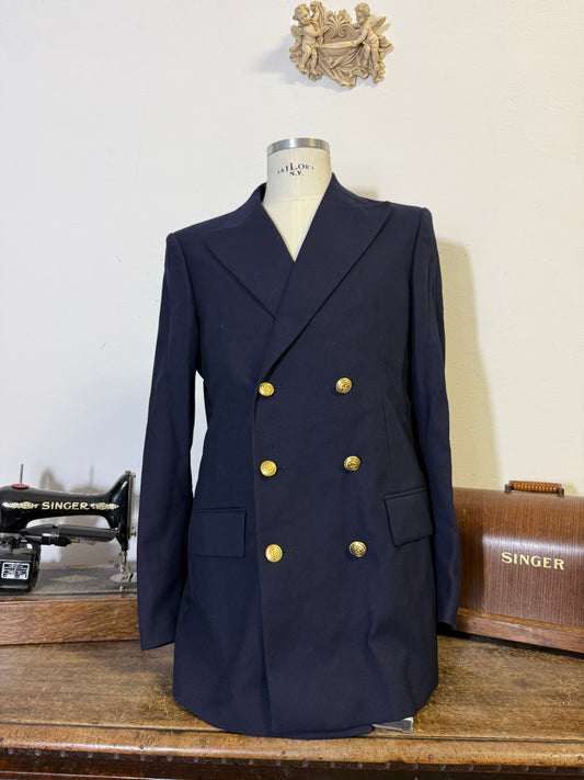 Vintage 90’s Italian Navy Double Breasted Jacket “XL”