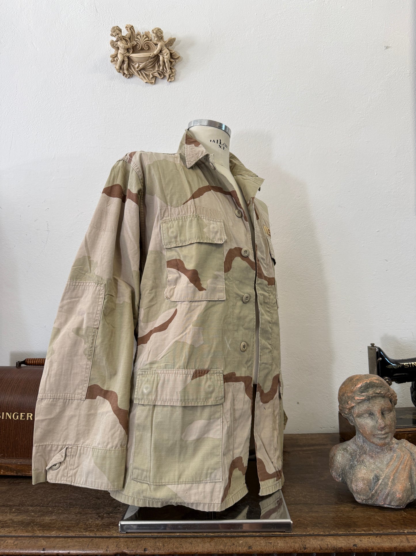 Vintage BDU Camo Jacket Ripstop US Army – L/XL