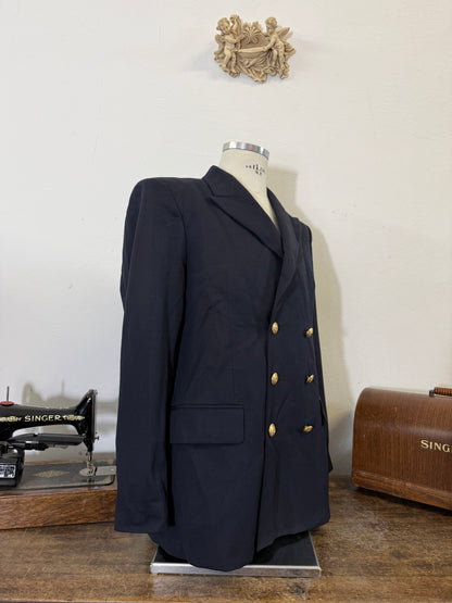 00’s Italian Navy Double Breasted Jacket “XL”