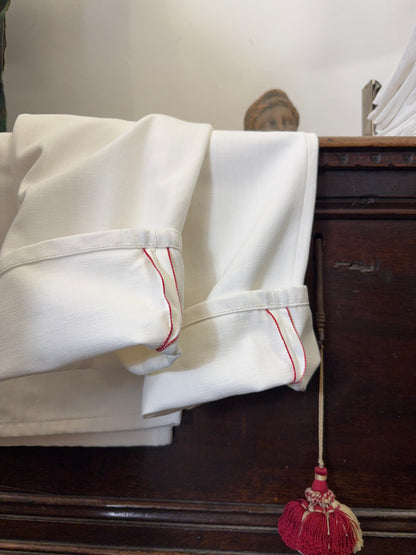 White Selvedge Pants Made in Italy - Mister Archive®