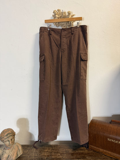 Vintage 80’s German Army Moleskin Cargo Pants “W36”