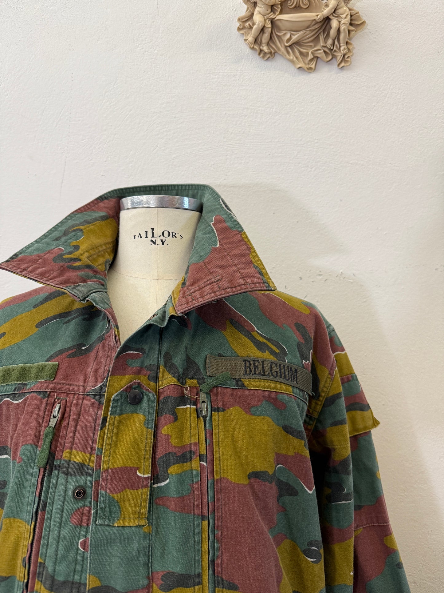 Vintage Belgian Army Camo Jacket “XL”