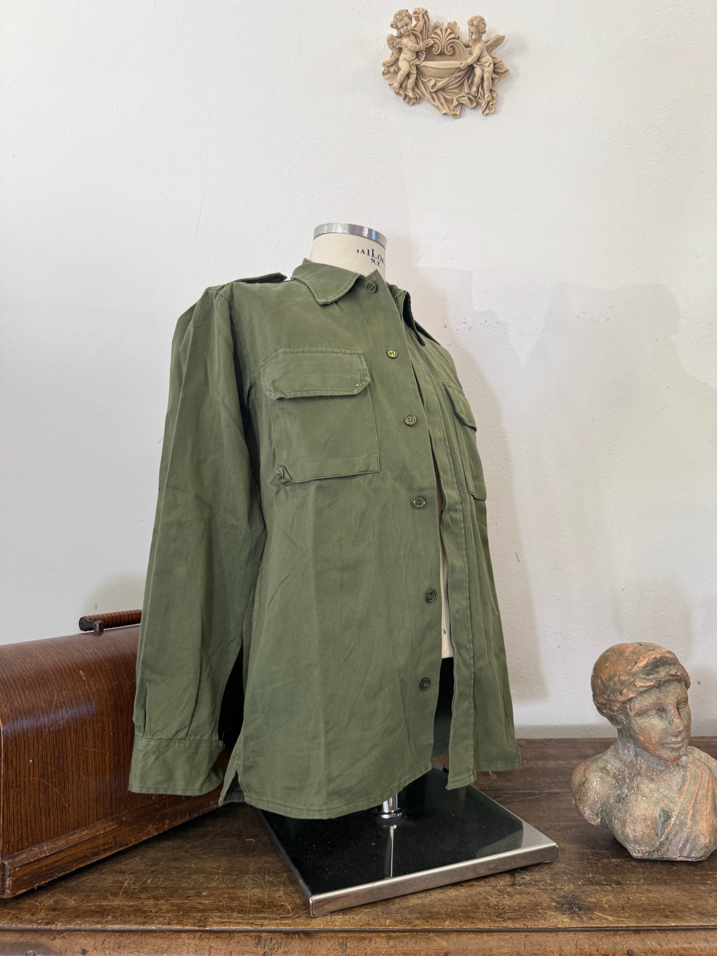 Vintage Spanish Army Shirt “M/L”
