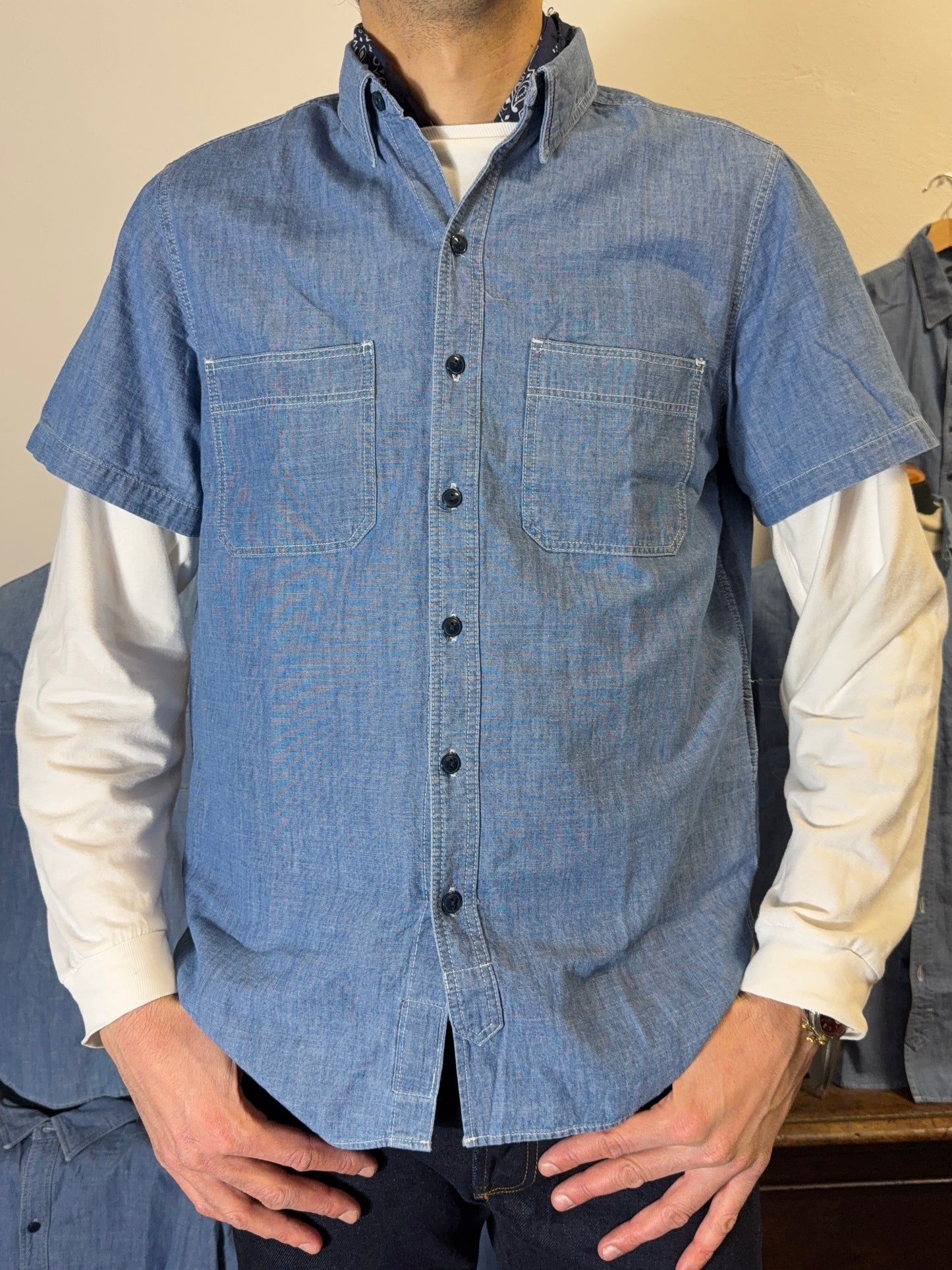 Chambray Shirt mc Buzz - Chesapeake’s