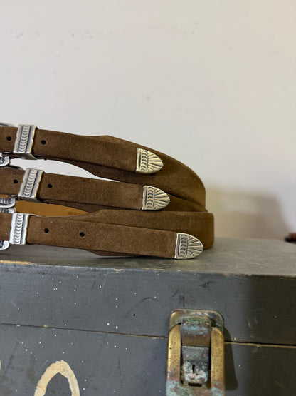 Western Suede Belt - Mancini 1979 x Mister Archive®