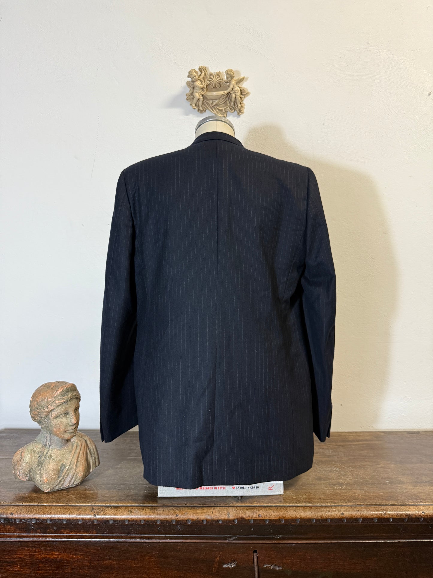 Double-Breasted Pinstripe Blazer “L/XL”