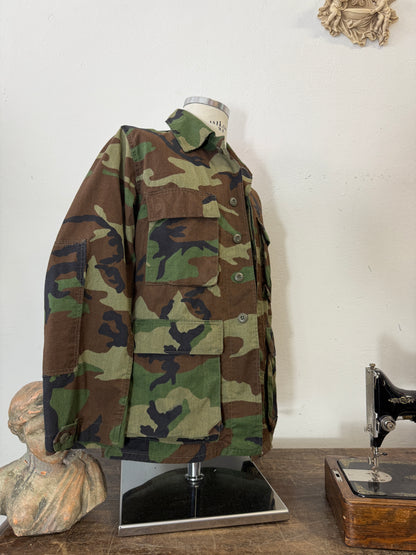 Vintage Woodland Camo Jacket Us Army “S”