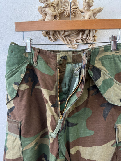 Vintage Woodland Cargo Pants M65 Us Army “W31”