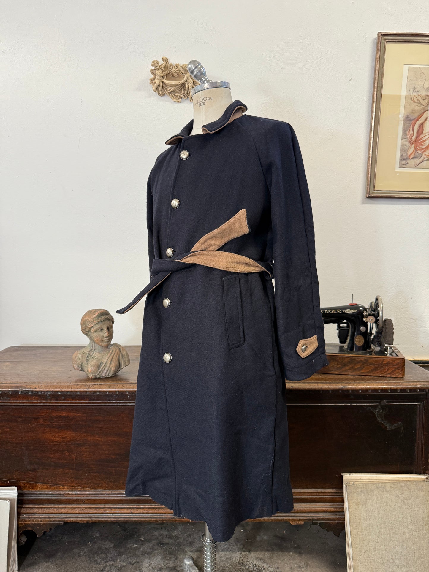 Blue Navy Coat - M