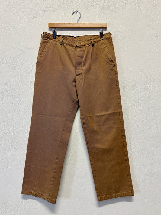 Vintage 80’s Brown Work Pants “W33”