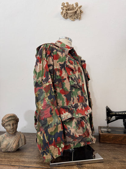 Vintage Swiss Army Camo Jacket M70 “XL”