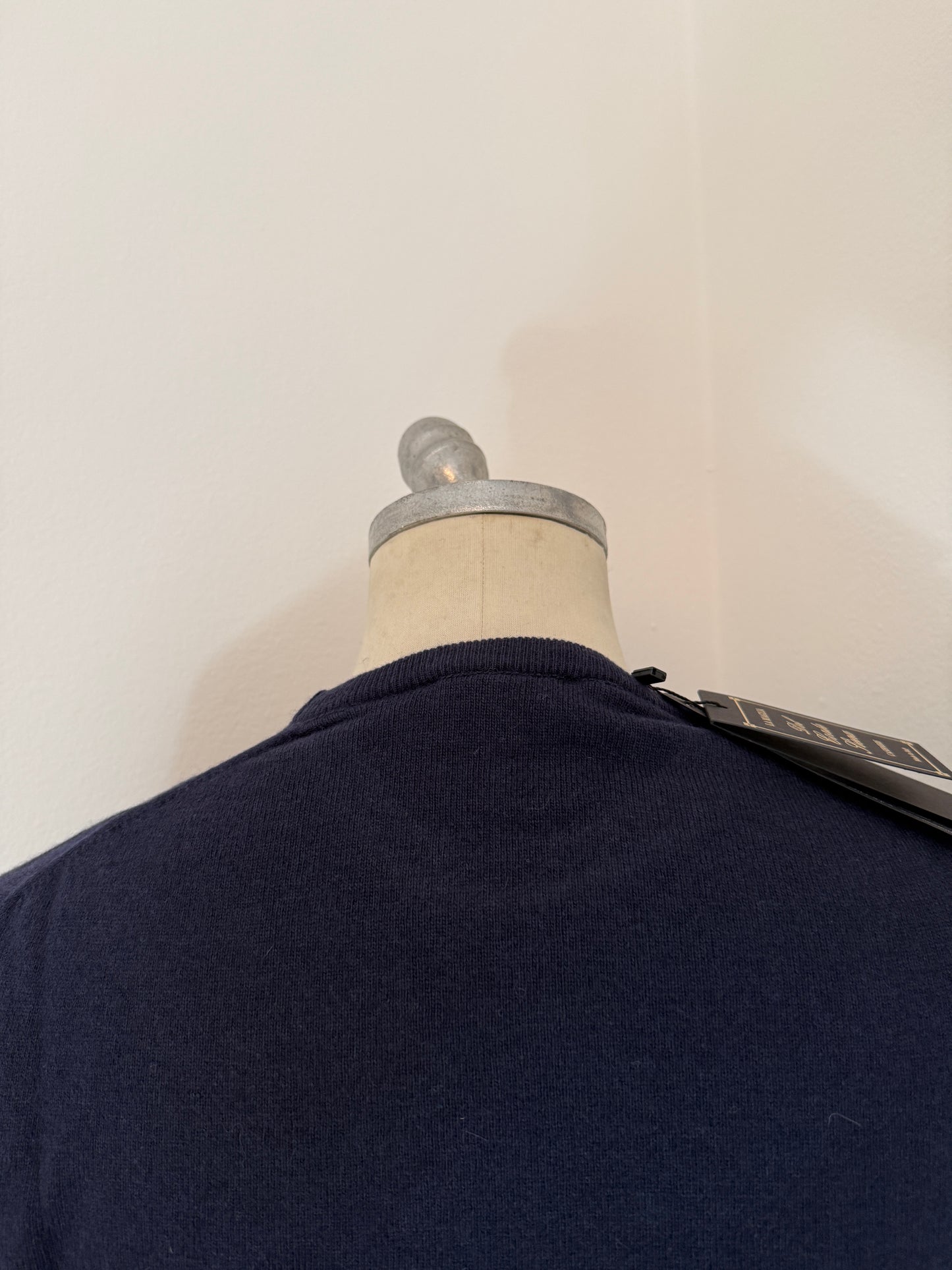 Essential Blue Navy Sweater - Made in Italy